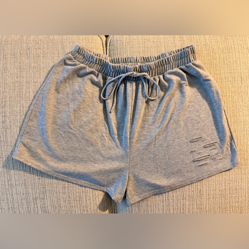 Fashion Nova Light Gray Lounge Set